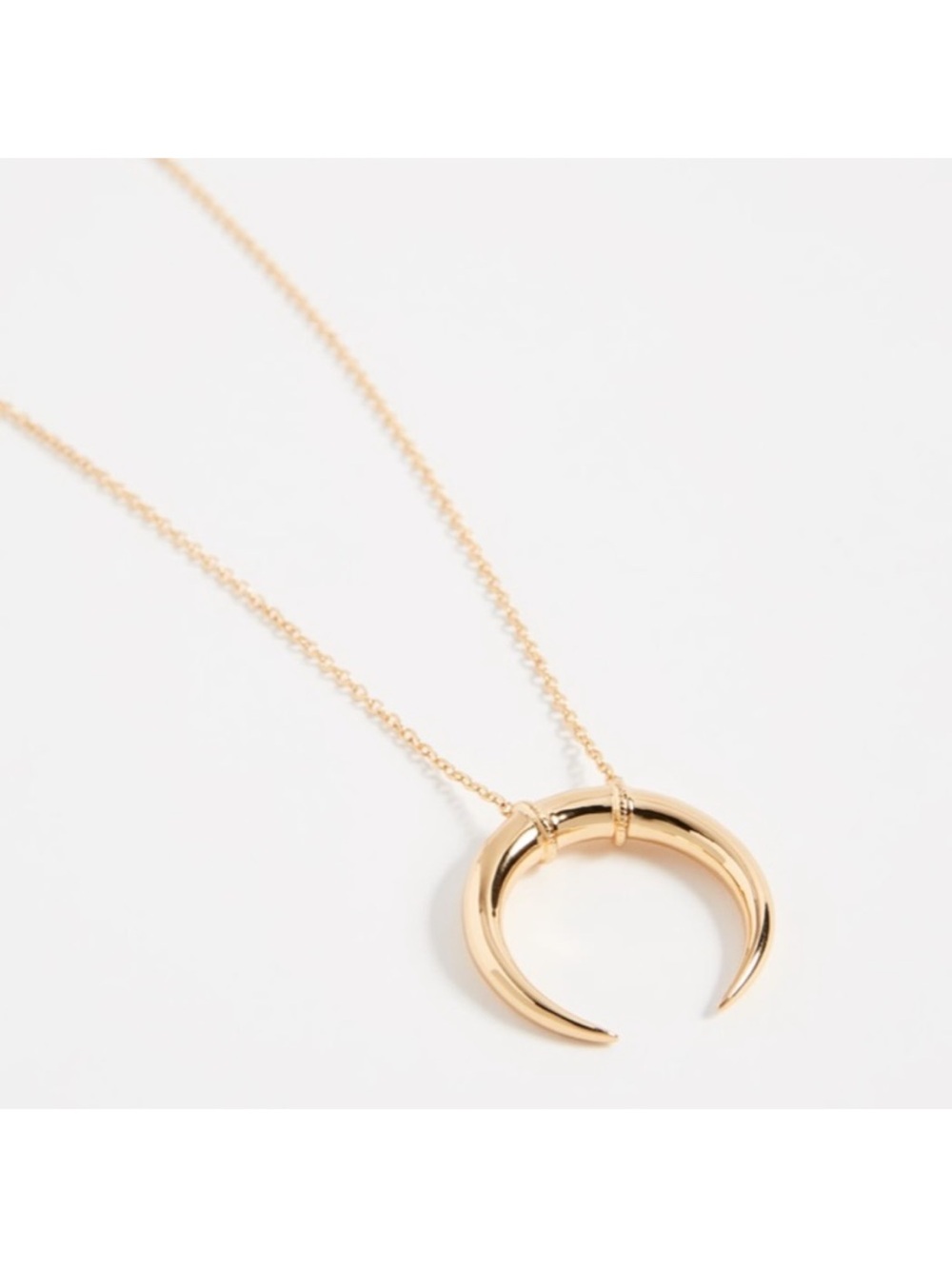 Gorjana Gold Cayne Crescent Horn Necklace